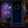 Picture of Halloween LED Flying Witch 46"