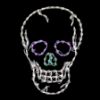 Picture of Halloween LED Lighted Skull 37"