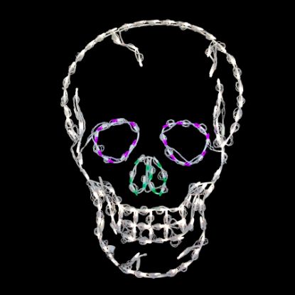 Picture of Halloween LED Lighted Skull 37"