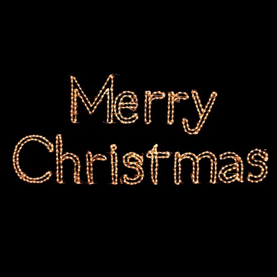 Picture of Sign LED Merry Christmas Classic White 18'