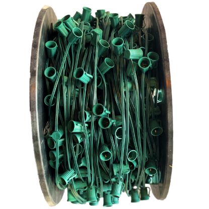 Picture of 1000' C9 Spool 12" Spacing w/Sockets FULL ROLL SPT-1, Green