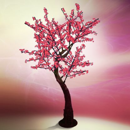 Picture of 7' LED Cherry Blossom Tree - Red