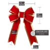 Picture of 24" Red Bow with Gold Trim 