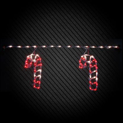 Picture of LED Candy Cane Artisticks Roofline Decor