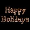 Picture of Sign LED Happy Holidays Classic White 18'