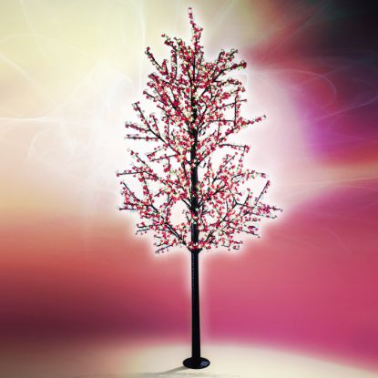 Picture of 13' Commercial LED Cherry Blossom Tree - Pure White & Red