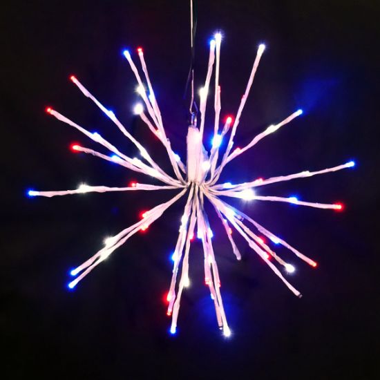 Picture of 16" Christmas LED Spritzer Red, Pure White, Blue