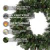 Picture of 36" Mixed Noble Wreath Classic White LED 5MM