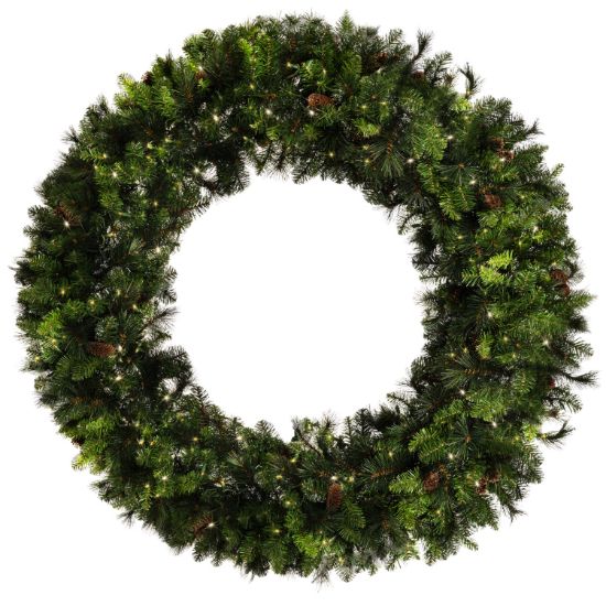 Picture of 72" Mixed Noble Wreath Classic White LED 5MM 3D