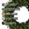 Picture of 72" Mixed Noble Wreath Classic White LED 5MM 3D