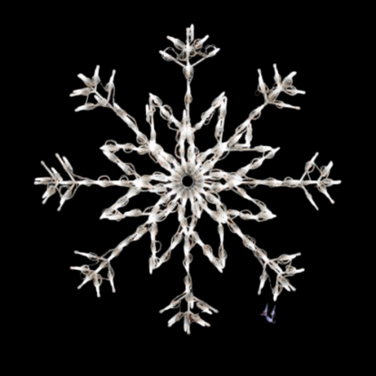 Picture of LED Snowflake- Stellar Snowflake Pure White 8'