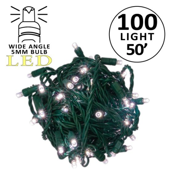 Picture of 5MM 100L Utility Grade 6" Spacing LED Pure White Gr Cord