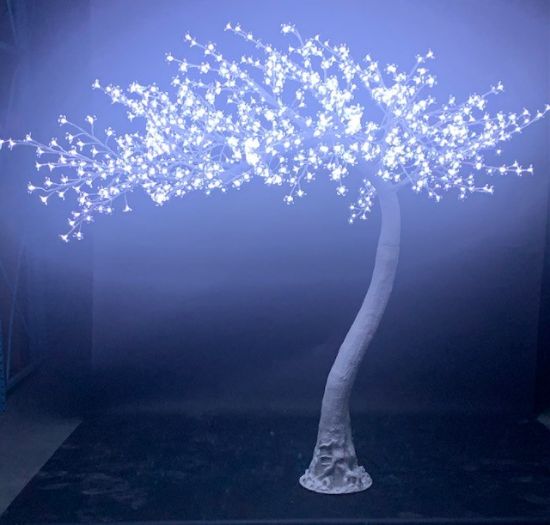 Picture of Cascading Cherry Blossom Tree LED Pure White 7'