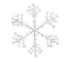 Picture of LED Sparkler Snowflake Pure White w/White Metal Frame 48"