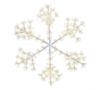 Picture of LED Sparkler Snowflake Classic White w/White Metal Frame 48"