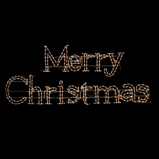 Picture of Sign Dynamic RGBWW LED Merry Christmas 18'