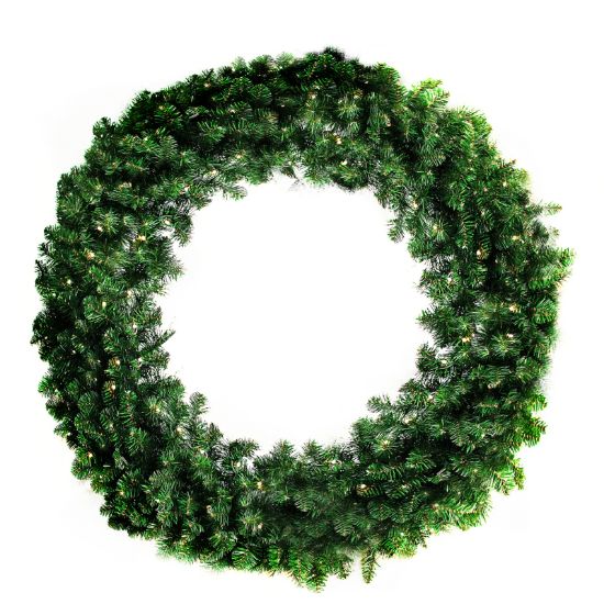 Picture of 72" Oregon Wreath Warm White 3D