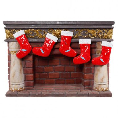 Picture of Reinforced Fiberglass Fireplace with Stockings