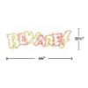 Picture of Halloween Sign LED BEWARE! 44"