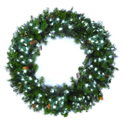 Picture of 48" Mixed Noble Wreath - Cool White LED - M8