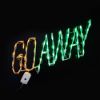 Picture of Halloween Sign LED Go AWAY 29"