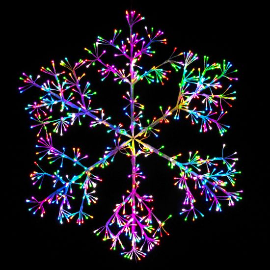 Picture of Dynamic RGB LED Sparkler Snowflake 48"