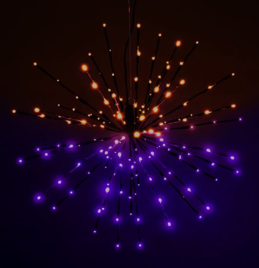 Picture of 24" Christmas LED Spritzer Dual Tone Orange and Purple