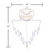 Picture of Halloween LED Jack O Lantern Evil Scarecrow 72 in