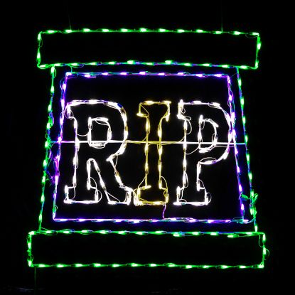 Picture of Halloween Sign Rest in Peace Tombstone 36"