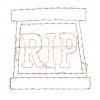 Picture of Halloween Sign Rest in Peace Tombstone 36"