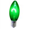 Picture of C9 LED U Filament Clear Bulbs Green Transparent - Pack of 25