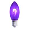 Picture of C9 LED U Filament Clear Bulbs Purple Transparent - Pack of 25