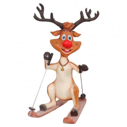 Picture of Reinforced Fiberglass Reindeer Skiing