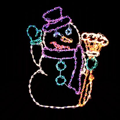 Picture of Snowman w/broom LED 51"