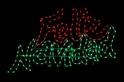 Picture of LED Feliz Navidad Metal Frame Sign