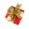 Picture of 36" 3D Nylon Gift Box - Red w/ Mylar Gold Bow