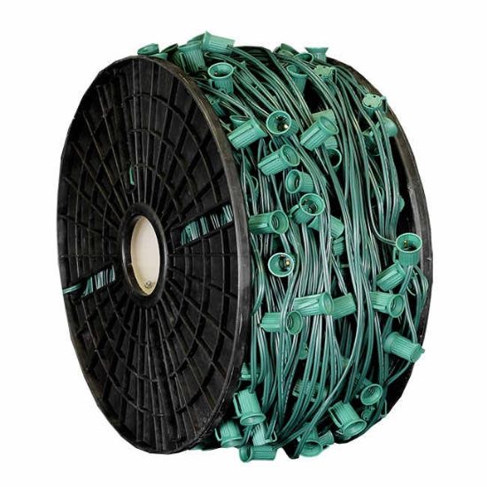 Picture of 500' C9 Spool 12" Spacing w/Sockets FULL ROLL SPT 1, Green