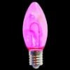 Picture of C9 LED U Filament Clear Bulbs Pink Transparent - Pack of 25