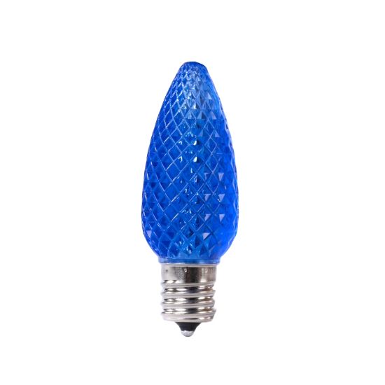 Picture of C9 LED Bulb - Blue Transparent