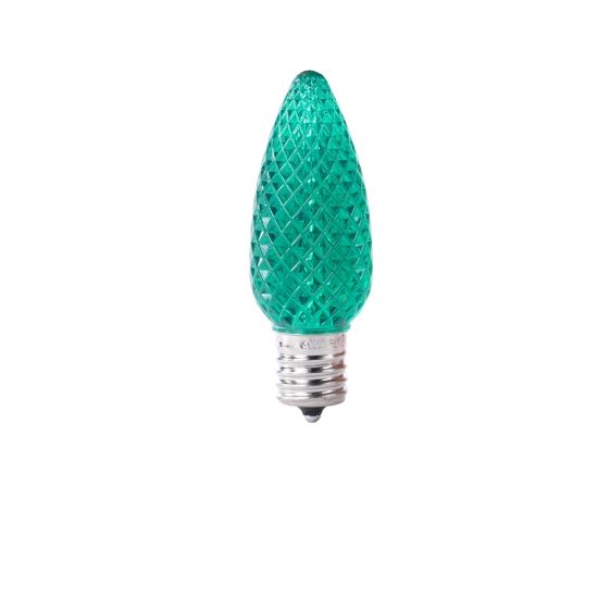 Picture of C9 LED Bulb - Green Transparent