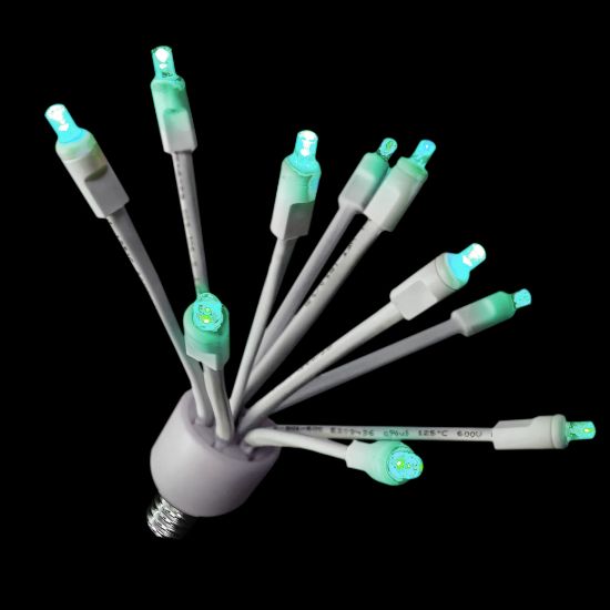 Picture of C9 Glitzer Teal lights with/white base