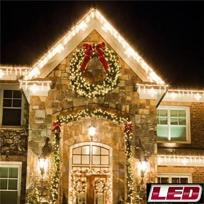 LED Ice Flurry LightLink® – Roofline Décor - Pure White - Holidynamics ...